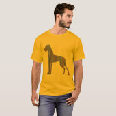 Gestreepte Dog T-shirt (Voorkant volledig)