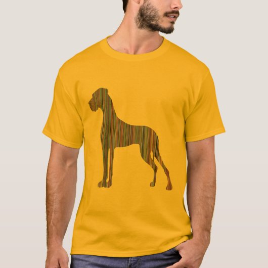 Gestreepte Dog T-shirt (Voorkant)
