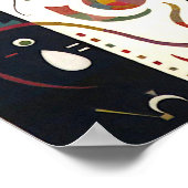 Gestreepte door Wassily Kandinsky Poster (Hoek)