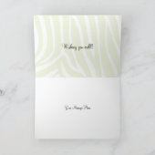 Gestreepte Druk Notitiekaartje (Binnen)