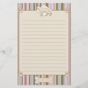 Gestreepte Duitse papierfabriek Shepherd Briefpapier