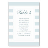 Gestreepte eenvoudige lichtblauwe witte zithoek kaart (Voorkant)