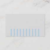 Gestreepte eenvoudige moderne elegante professiona visitekaartje (Achterkant)