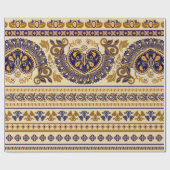 Gestreepte egyptische naadloze patronen. Kleurrijk Cadeaupapier (Vlak)