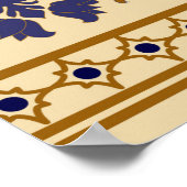 Gestreepte egyptische naadloze patronen. Kleurrijk Poster (Hoek)