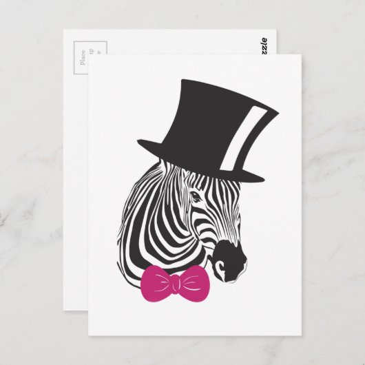 Gestreepte Elegante Uniek Briefkaart (Voorkant / Achterkant)