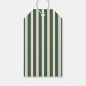 Gestreepte en Geschulpte Kerstcadeaukaartjes Cadeaulabel (Achterkant)
