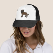 Gestreepte Engelse Mastiff Schattige Cartoon Hond Trucker Pet (In situ)