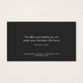 Gestreepte FAUX Gold en Black Plaque Gift Kaart (Achterkant)