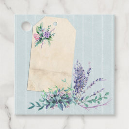 Gestreepte Floral Collage Scrapbook Verfraaiing Bedankjes Labels