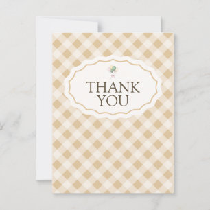 Gestreepte Gans Baby Shower Bedankkaart Briefkaart