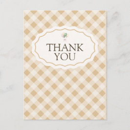 Gestreepte Gans Baby Shower Bedankkaart Briefkaart