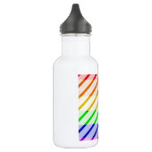 Gestreepte Gay Pride Flag Waterfles (Links)