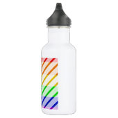 Gestreepte Gay Pride Flag Waterfles (Rechts)
