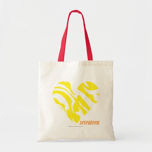 Gestreepte Gele 4 Tote Bag (Voorkant)
