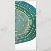 Gestreepte Gemstone | Kaart menu Smaragdinmenu (Achterkant)