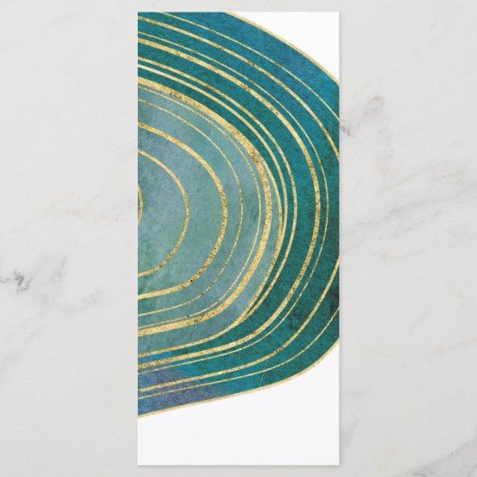 Gestreepte Gemstone | Kaart menu Smaragdinmenu (Achterkant)