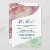 Gestreepte Gemstone | Mauve Let's Celebrate Kaart (Voorkant / Achterkant)