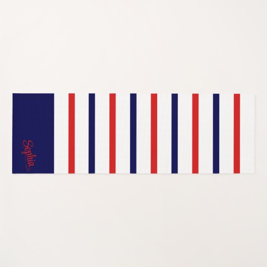 Gestreepte gepersonaliseerde yogamat (Voorkant (horizontaal))