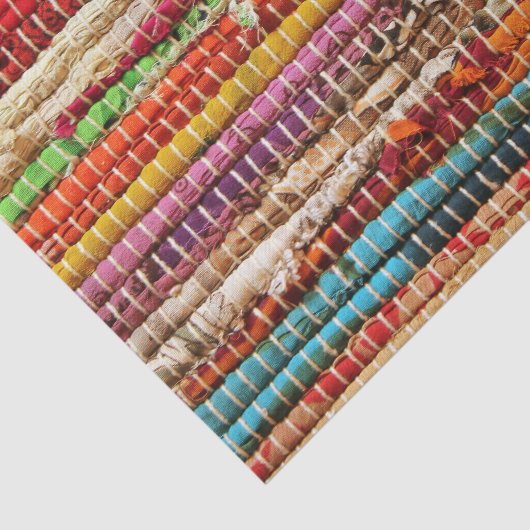 Gestreepte geweven stof weven look natuurlijk tissuepapier (Detail)