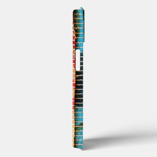 Gestreepte geweven stof weven natuurlijk Case-Mate iPhone case (Achterkant / Rechts)