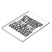 Gestreepte, gezwollen schaap geobsedeerd door Funn Notitieboek (Linkerzijde)