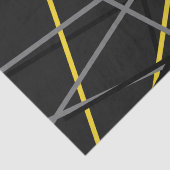 Gestreepte gitaar Geel Grijs Wit Zwart Tissuepapier (Detail)