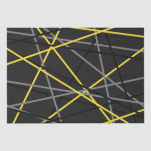 Gestreepte gitaar Geel Grijs Wit Zwart Tissuepapier