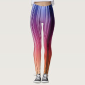 Gestreepte Gradiënt Leggings (Voorkant)