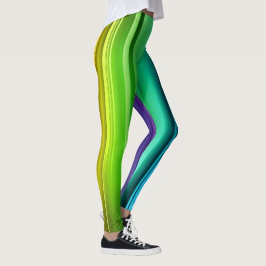 Gestreepte Gradiënt Leggings (Rechts)