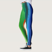 Gestreepte Gradiënt Leggings (Links)