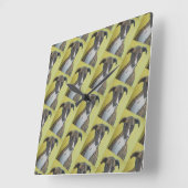 Gestreepte Greyhound wandklok (Hoek)