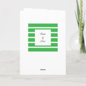 Gestreepte groene klasse van 2025 Happy Afstuderen Kaart (Achterkant)