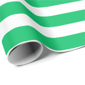 Gestreepte groene kleur cadeaupapier (Rol Hoek)