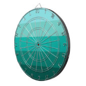 Gestreepte groene kleuren dartbord (Voorkant Rechts)