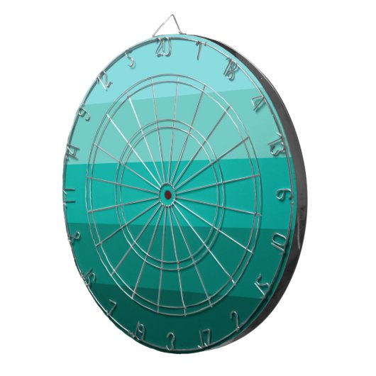 Gestreepte groene kleuren dartbord (Voorkant Rechts)