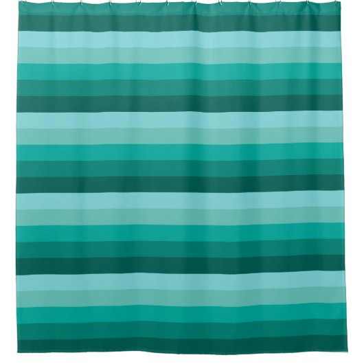 Gestreepte groene kleuren douchegordijn (Voorkant)