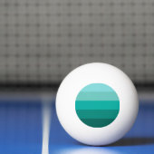 Gestreepte groene kleuren pingpongbal (Net)