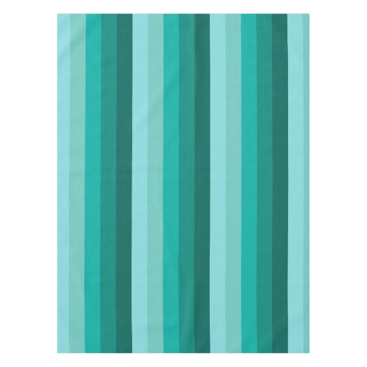 Gestreepte groene kleuren tafelkleed (Voorkant)