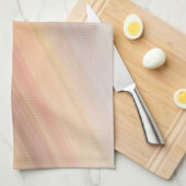 Gestreepte grondtoongradiënt theedoek (Quarter Fold)