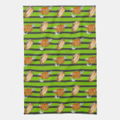 Gestreepte Halloween Theedoek (Verticaal)