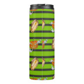 Gestreepte Halloween Thermosbeker (Achterkant)