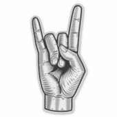 Gestreepte hand sticker (Voorkant)