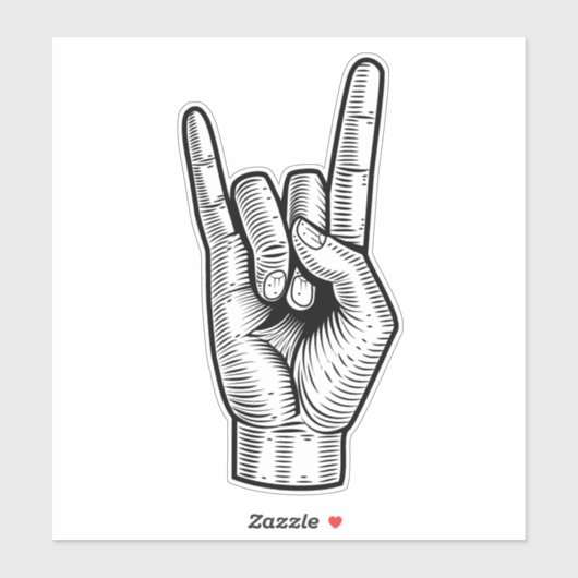 Gestreepte hand sticker (Vel)