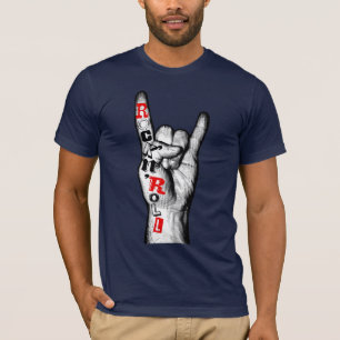 Gestreepte hand t-shirt