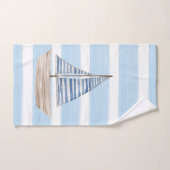 GESTREEPTE HANDDOEK VOOR DE ZEILBOOT (Handdoek)