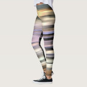 Gestreepte helling Abstract Leggings (Links)