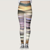 Gestreepte helling Abstract Leggings (Voorkant)