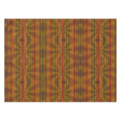 Gestreepte herfstkleuren Sinaasappel Zwart Groen M Tafelkleed (Voorkant (Horizontaal))