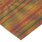 Gestreepte herfstkleuren Sinaasappel Zwart Groen M Tafelkleed (Gekanteld)